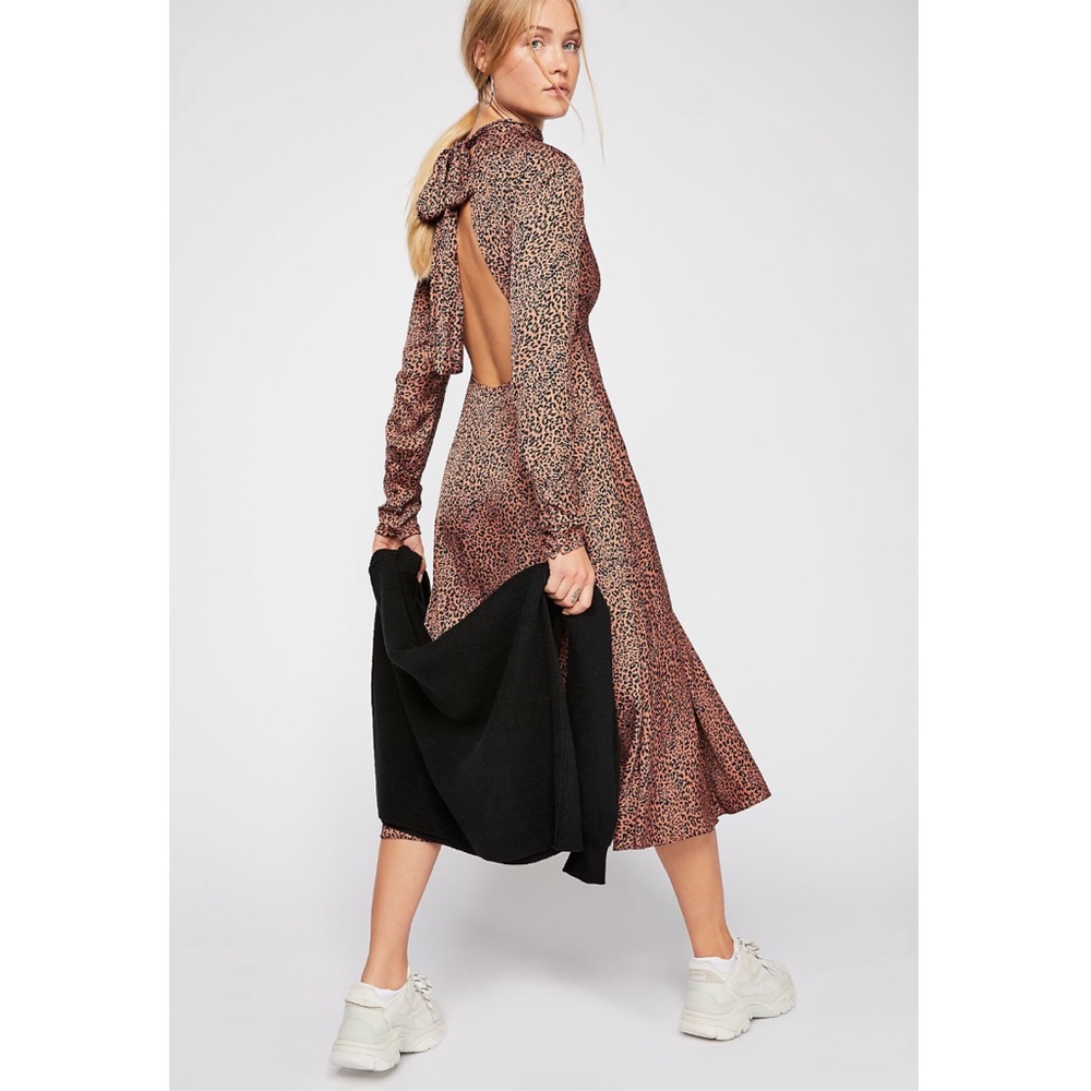 Free People Loveless Printed Midi Dress